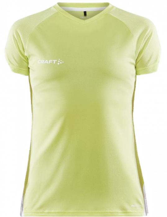 Craft - Pro Control Impact T-Shirt Dame - Giallo/White - Giallo & hvid